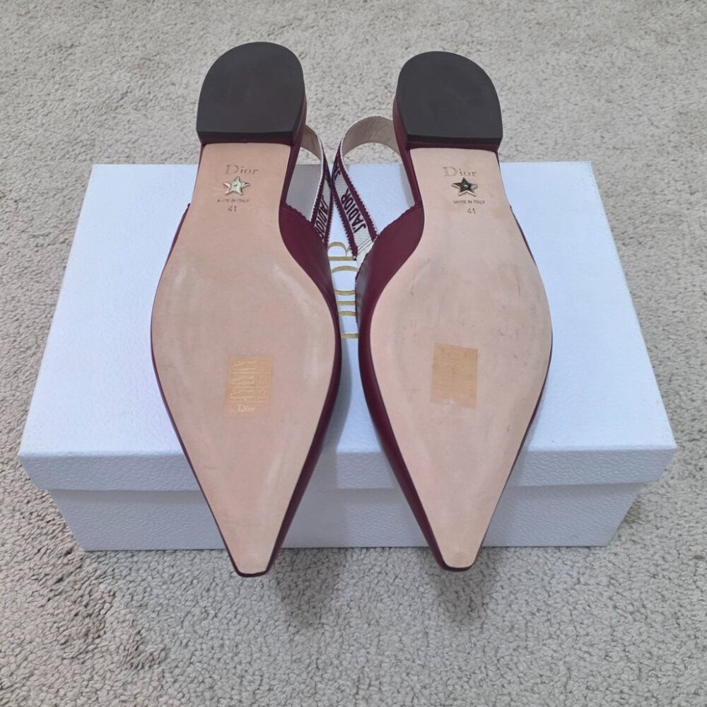 NWT Dior J'ADIOR Slingback Pump Ruby Red 41 - Picture 6 of 7